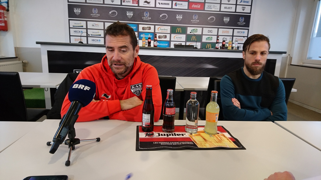 Pressekonferenz der AS Eupen am Donnerstag vor dem Spiel gegen den KV Mechelen