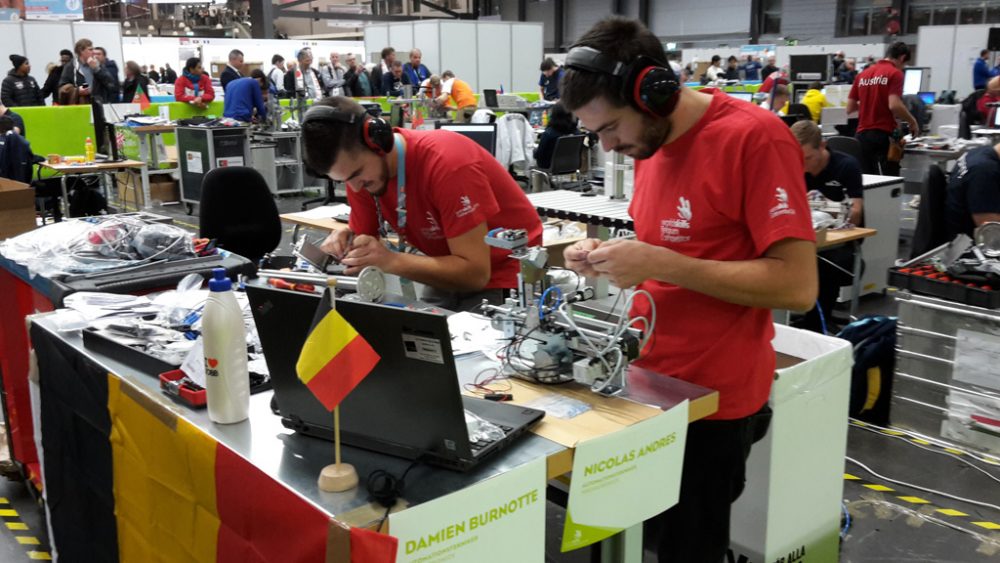 Damien Burnotte am zweiten Wettbewerbstag der Euroskills in Göteborg