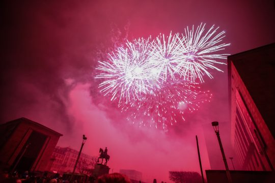 Silvesterfeuerwerk in Brüssel (2013-2014)