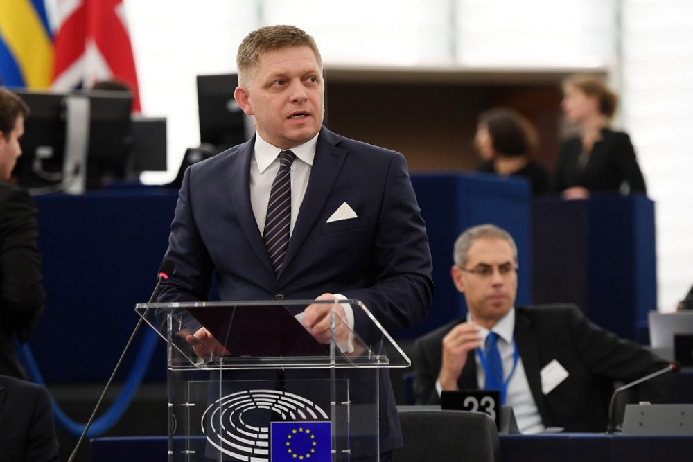 Robert Fico, slowakischer Ministerpräsident und derzeit EU-Ratsvorsitzender