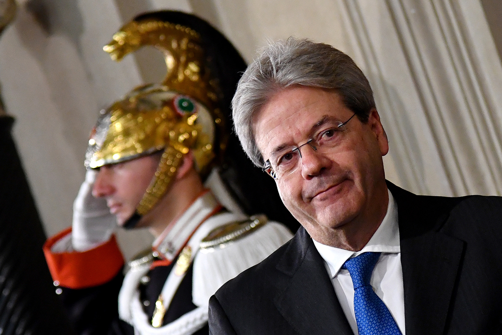 Der neue italienische Ministerpräsident Paolo Gentiloni muss jetzt eine Liste von Ministern zusammenstellen