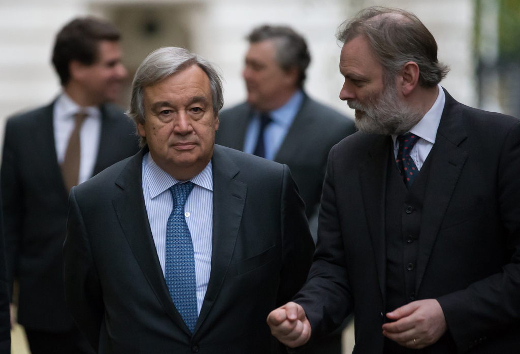 António Guterres (l.) wird der neue UN-Generalsekretär