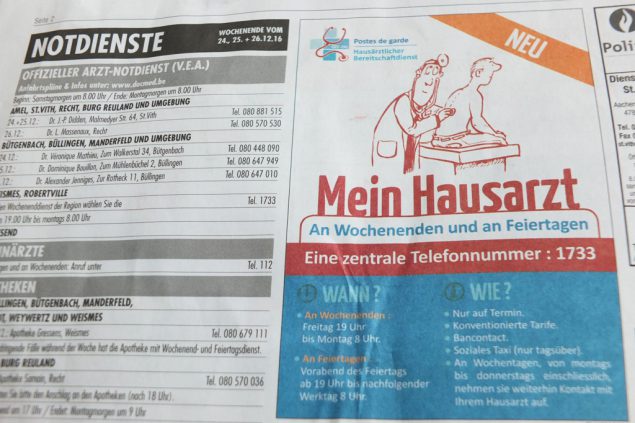 Eifeler Hausärzte richten zentralen Bereitschaftsdienst ein
