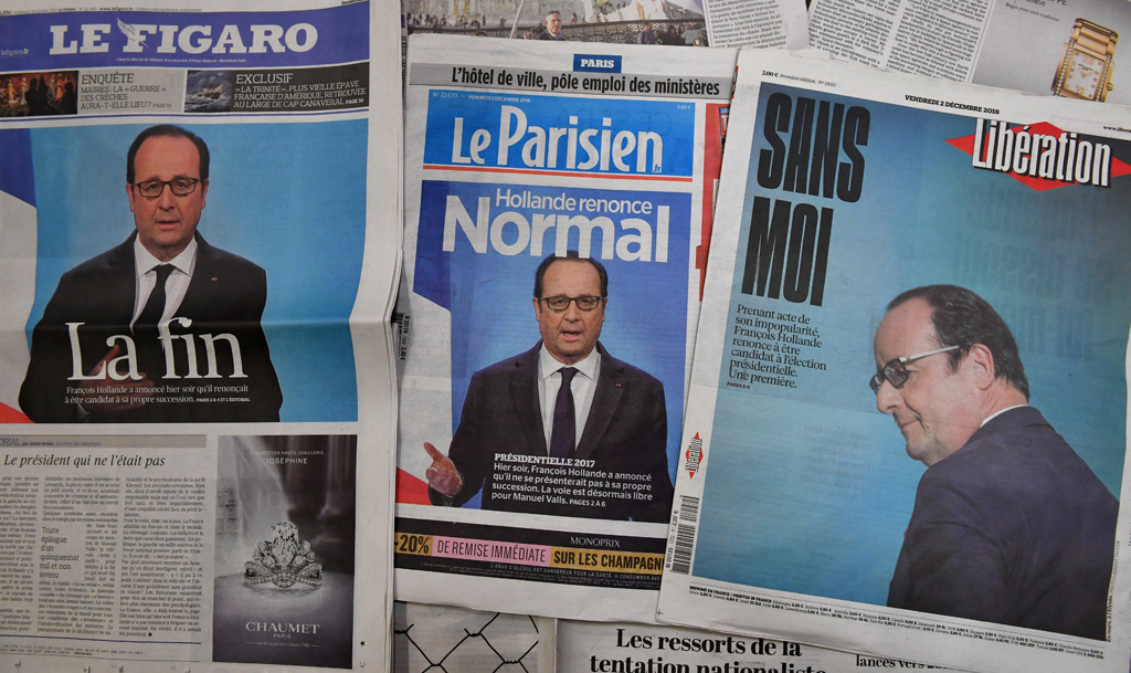Titelblätter französische Zeitungen