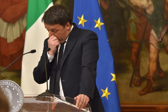 Zurückgetreten: Italiens Regierungschef Matteo Renzi