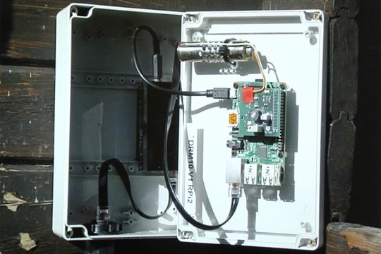 Sensorstation für die Messung der Strahlenbelastung aus Tihange und Doel