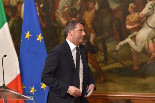 Matteo Renzi am Montag in Rom