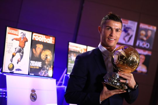 Cristiano Ronaldo wurde beim Ballon d'Or zum Weltfußballer gewählt