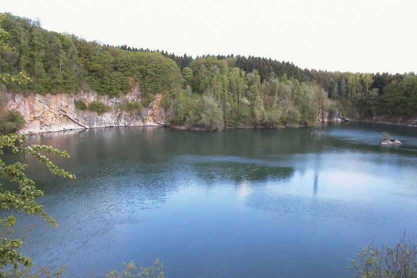 Der ehemalige Steinbruch am Völkersberg in Hergenrath ist jetzt ein See