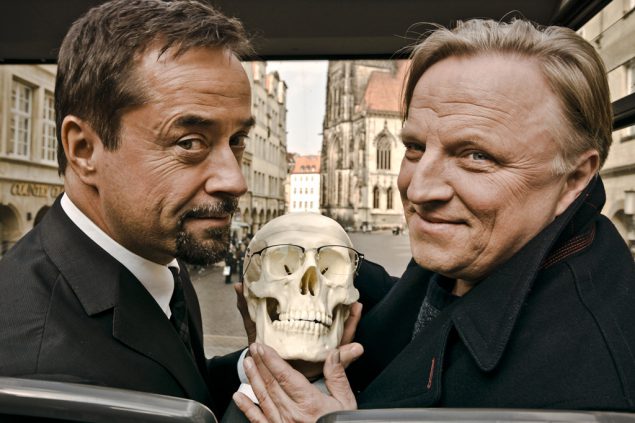 Beliebtes Tatort-Duo: Professor Karl-Friedrich Boerne (Jan Josef Liefers, l.) und Hauptkommissar Frank Thiel (Axel Prahl) ermitteln für den WDR in Münster