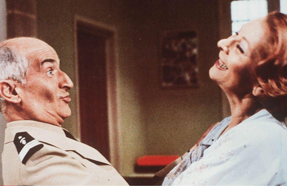 Louis de Funès und Claude Gensac als Ludovic und Josépha Cruchot in "Der Gendarm von Saint Tropez"