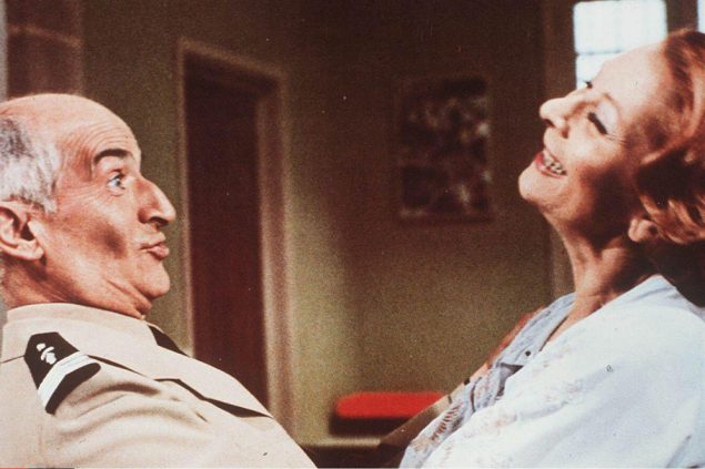 Louis de Funès und Claude Gensac als Ludovic und Josépha Cruchot in "Der Gendarm von Saint Tropez"