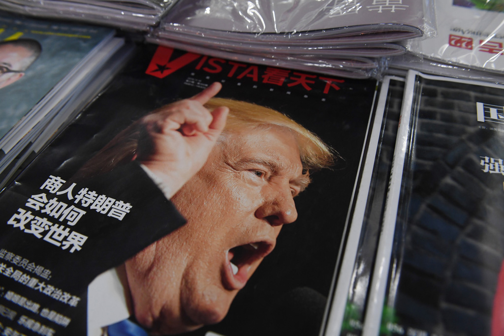 Chinesisches Magazin mit Trump-Cover: "Wie Geschäftsmann Trump die Welt verändern will"