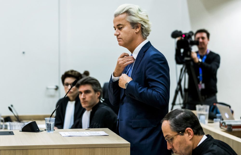 Wilders war am Freitag von einem Amsterdamer Gericht der Diskriminierung und Beleidigung von Marokkanern schuldig gesprochen worden