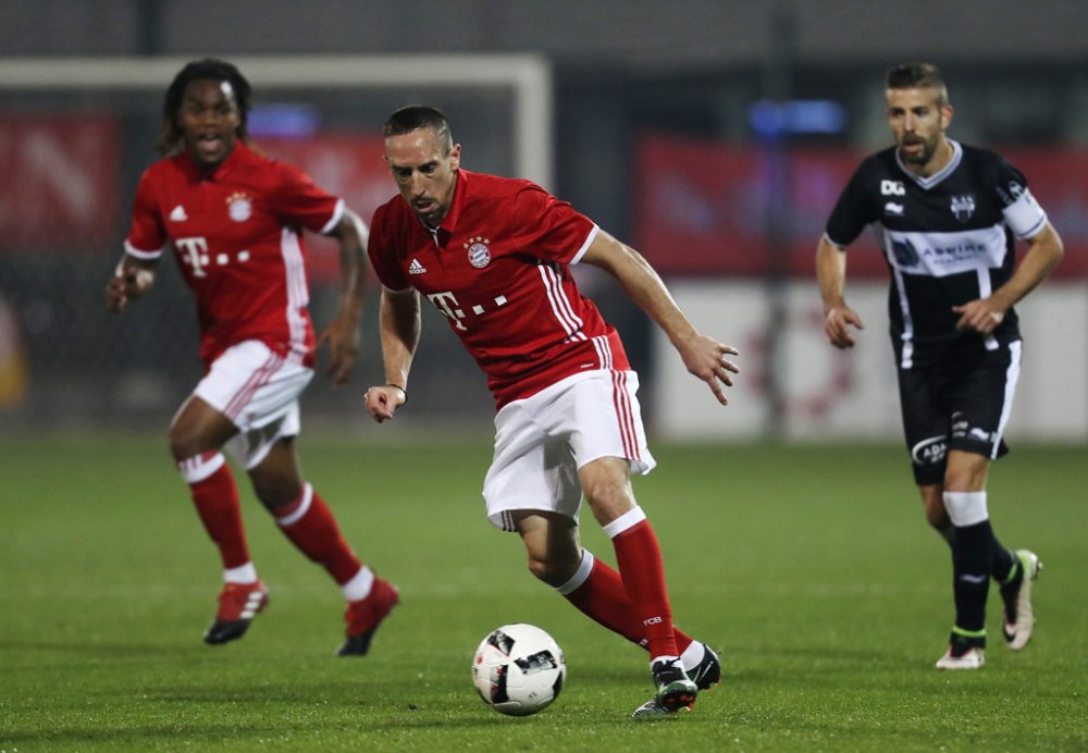 Die AS Eupen im Testspiel gegen Bayern München in Doha (Januar 2017)