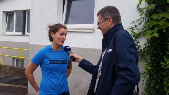 Anne Brüll im Gespräch mit BRF-Redakteur Stephan Pesch (Archivbild: BRF)