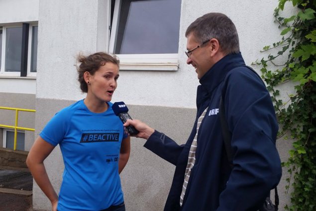 Anne Brüll im Gespräch mit BRF-Redakteur Stephan Pesch (Archivbild: BRF)