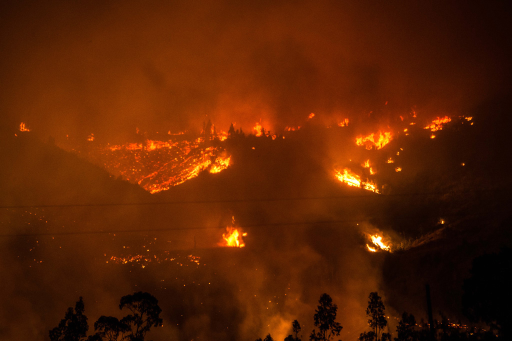 Waldbrände in Chile