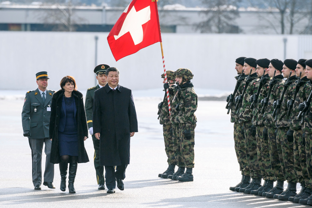 Chinas Präsident Xi Jinping auf Staatsbesuch in der Schweiz