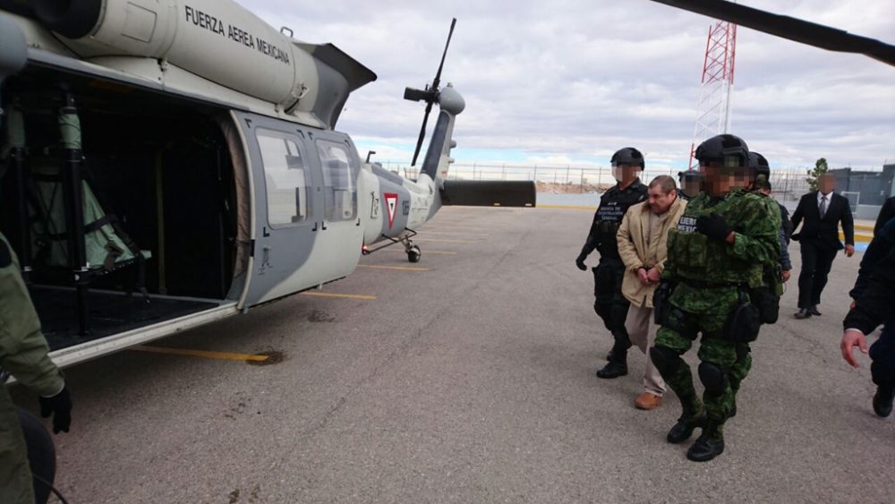 El Chapo im mexikanischen Ciudad Juarez kurz vor seiner Auslieferung an die USA