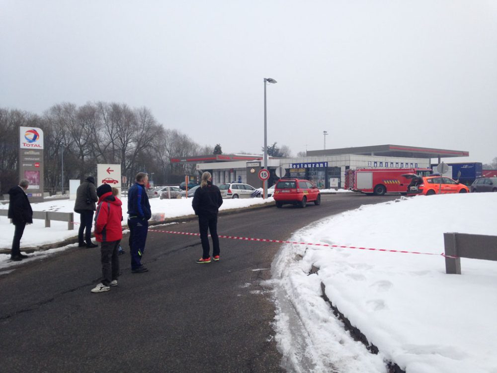 Tankstelle Eynatten gesperrt (23. Januar 2017)