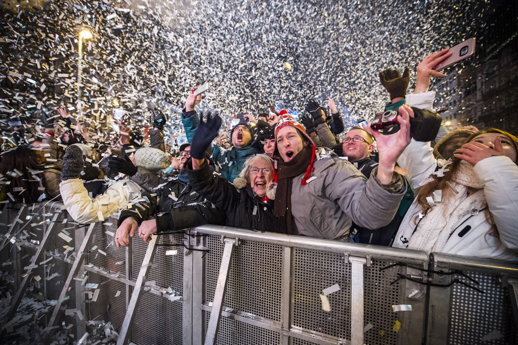 Neujahr 2016-2017 in Brüssel