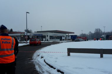 Gasalarm an der Total-Tankstelle in Eynatten