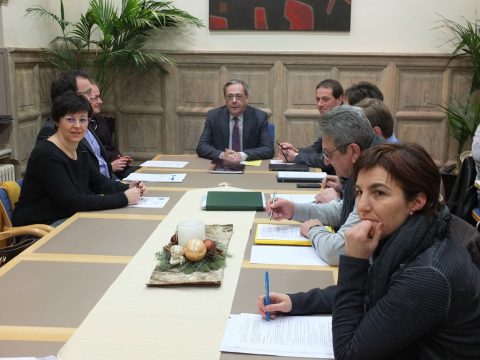 Joseph Maraite bei seiner letzten Reuländer Gemeinderatssitzung als Bürgermeister