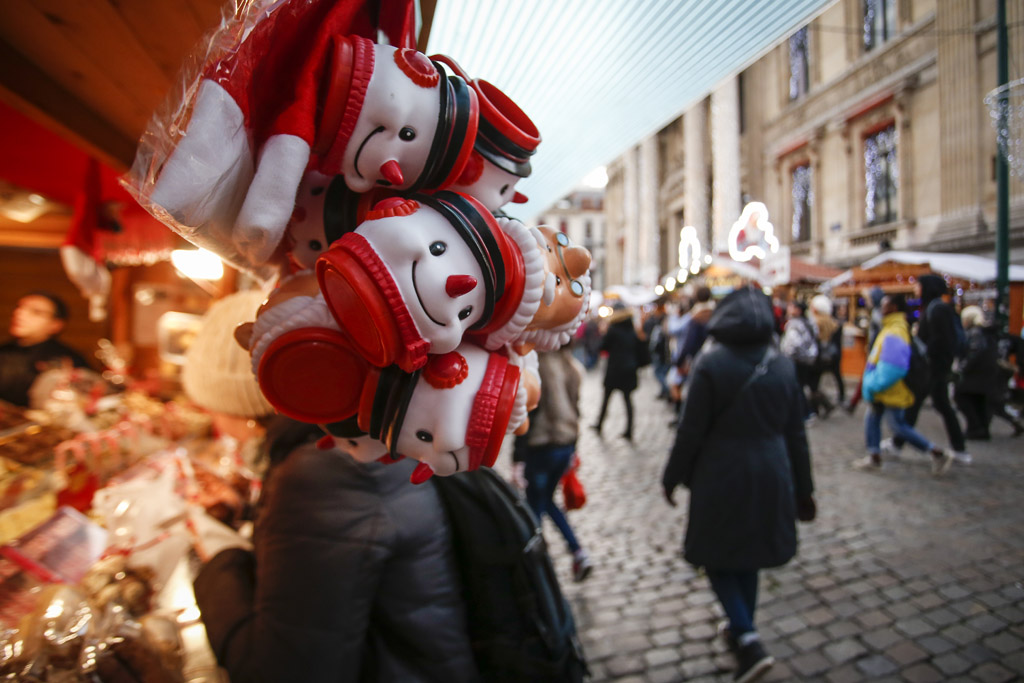 Weihnachtsmarkt in Brüssel: Glühwein zum Aufwärmen war im Dezember 2016 nicht so nötig