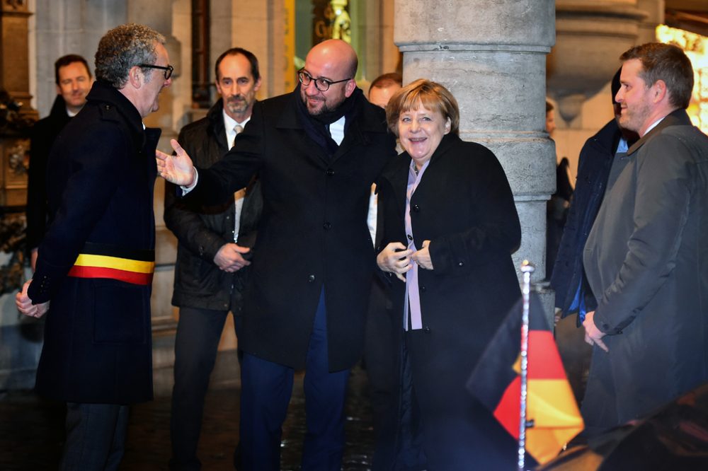 Angela Merkel in Brüssel (12. Januar 2017)