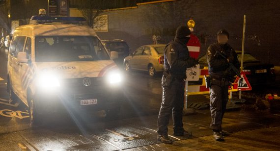 Anit-Terror-Razzia in Molenbeek am 14. Januar 2017
