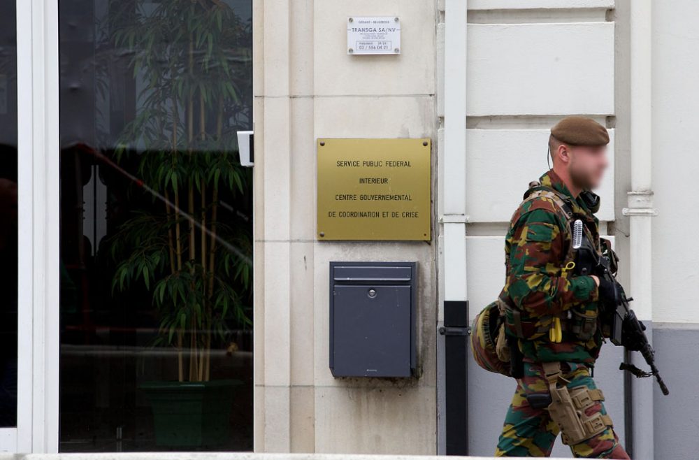 Sitz des Antiterrorstabs Ocam in Brüssel