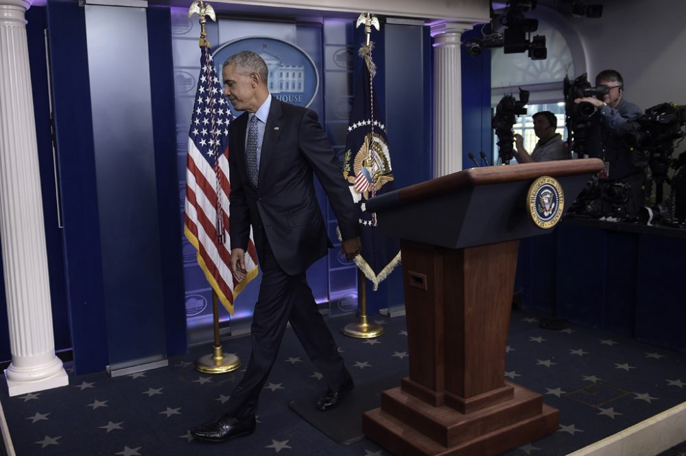 Obama nach seiner letzten Pressekonferenz als US-Präsident