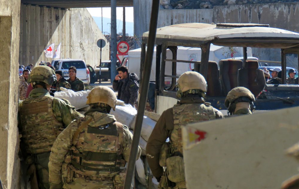 Russische Soldaten in Aleppo