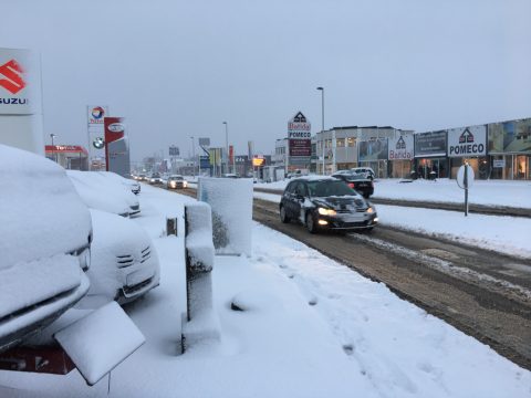 Schnee in Eupen (13. Januar 2017)