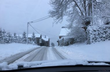 Schnee in Eupen (13. Januar 2017)