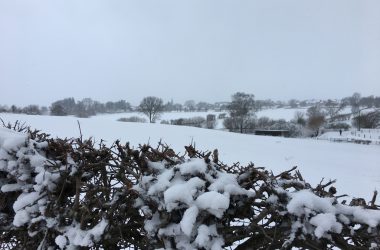 Schnee in Eupen (13. Januar 2017)