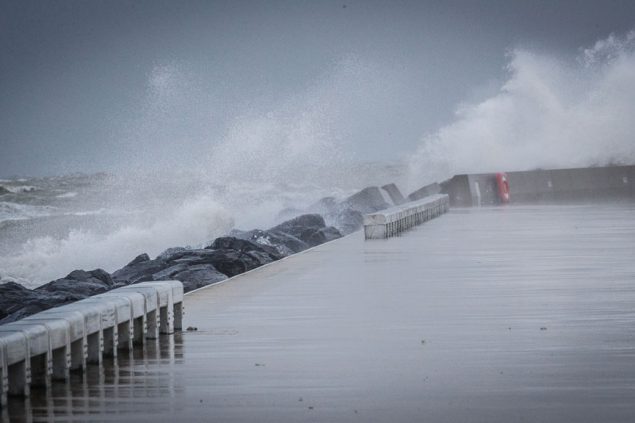 Sturm an der belgischen Küste (13. Januar 2017)