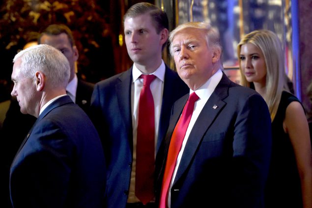 Trump am Mittwoch bei der Pressekonferenz im Trump-Tower in New York