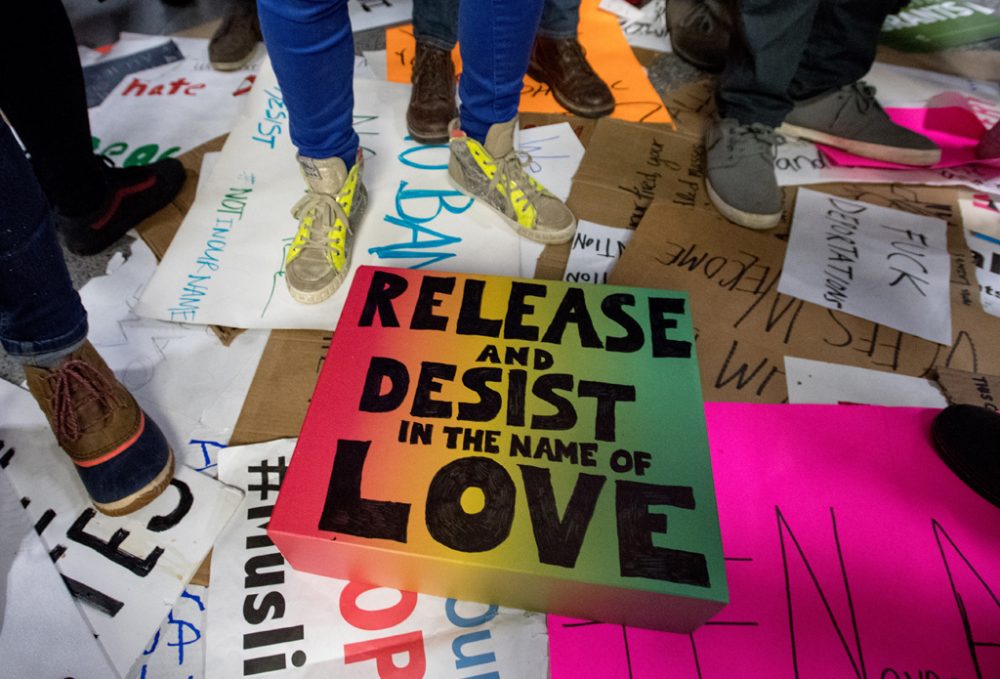 Protest gegen Donald Trumps Einreiseverbot