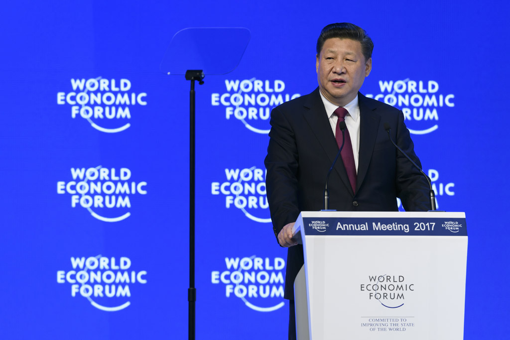 Chinas Präsident Xi Jinping beim Weltwirtschaftsforum in Davos
