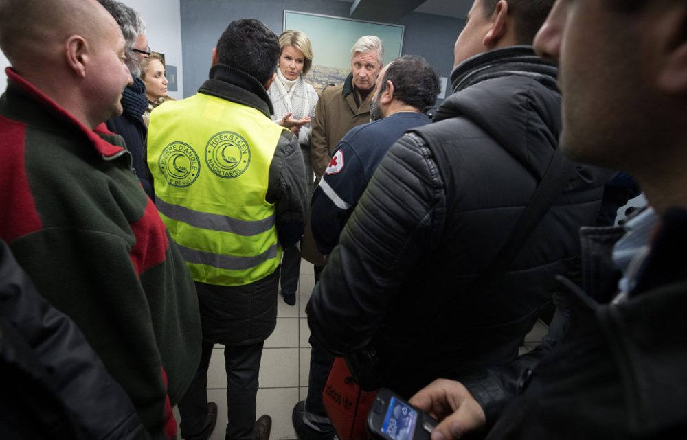 Königspaar besucht Aufnahmezentrum für Obdachlose