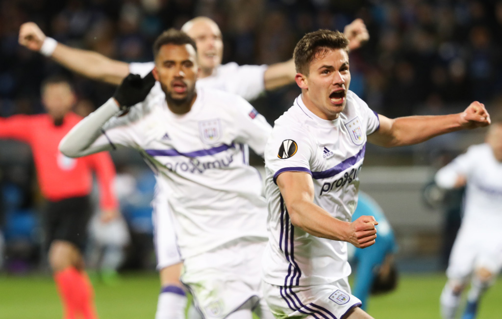 Der RSC Anderlecht erreicht das Achtelfinale der Fußball-Europa League