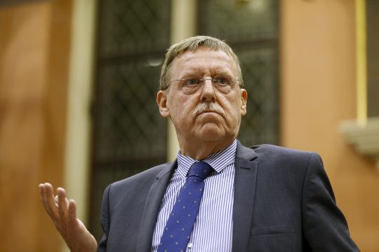 Siegfried Bracke bei der Stadtratssitzung in Gent am 14. Februar