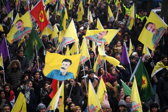 Demonstration in Straßburg für den PKK-Gründer Öcalan