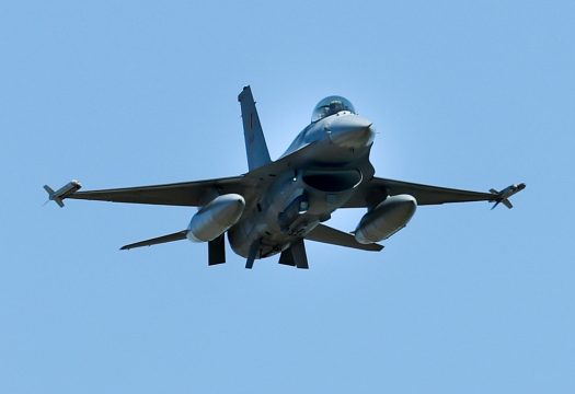 Ein belgisches Kampfflugzeug