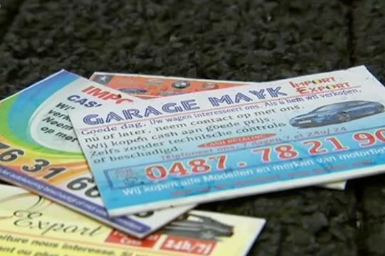 Visitenkarten zum Autoverkauf