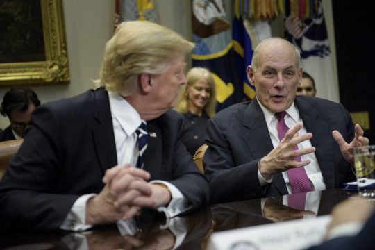 Heimatschutzminister Kelly und US-Präsident Trump