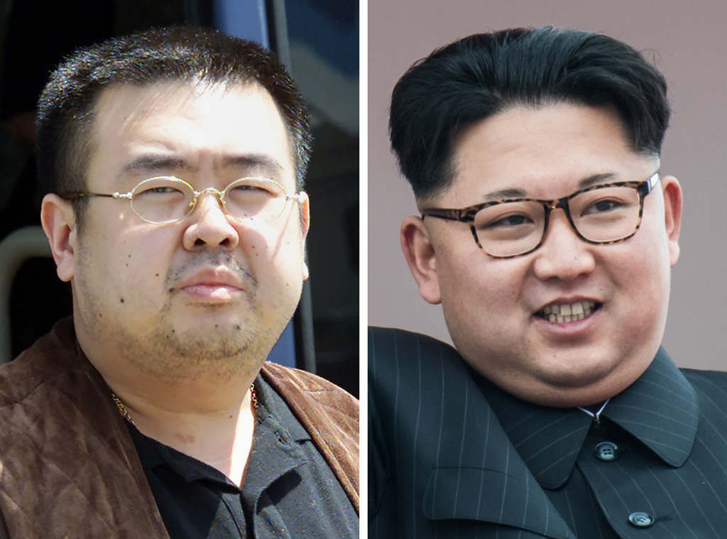 Der nordkoreanische Machthaber Kim Jong Un (rechts) und sein Halbbruder Kim Jong Nam