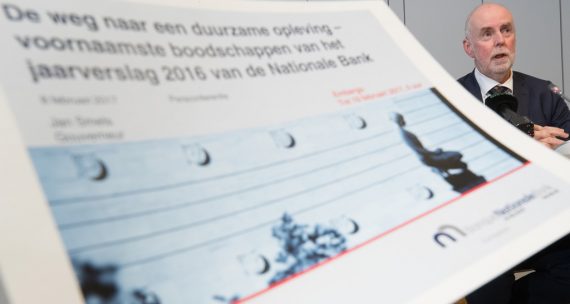 Nationalbank-Gouverneur Jan Smets bei der Präsentation des Jahresberichts